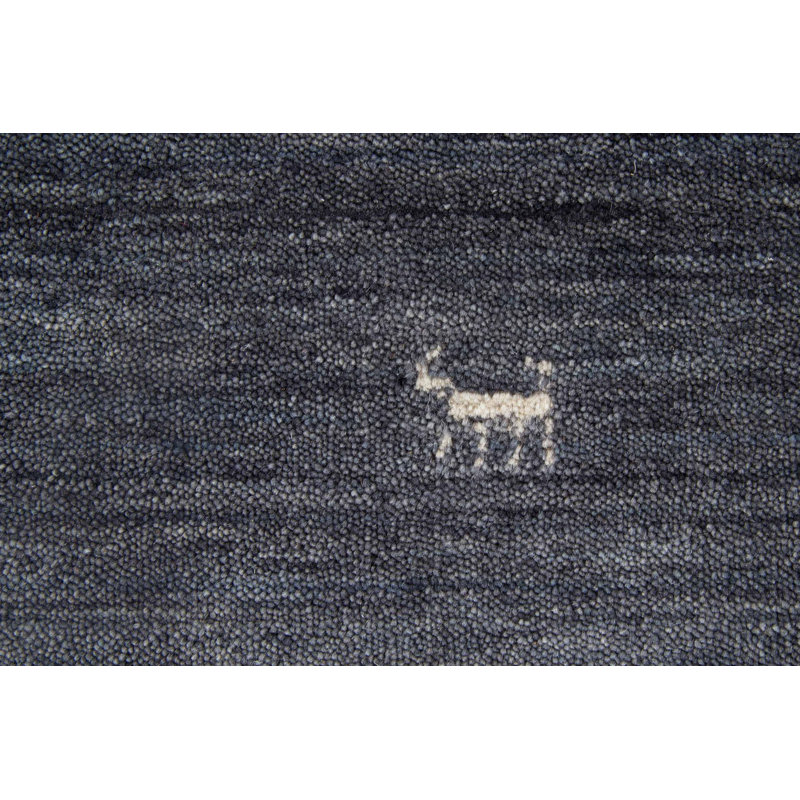 Solid Colour Cotton Hand Woven Area Rug, Rectangle 150 x 200cm