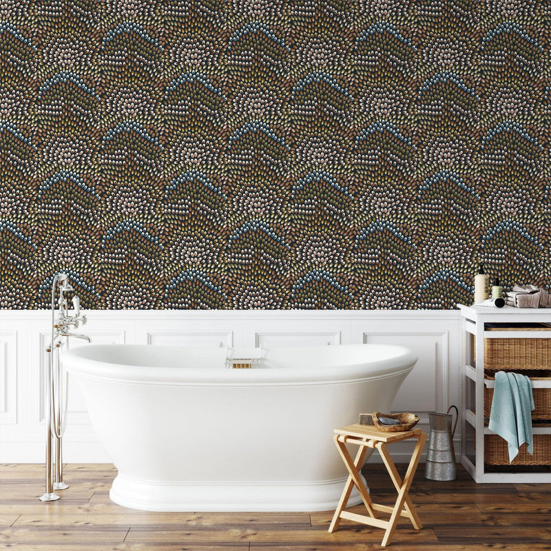 Jandaya Wallpaper, Black Starling, Peel & Stick, Self-adhesive