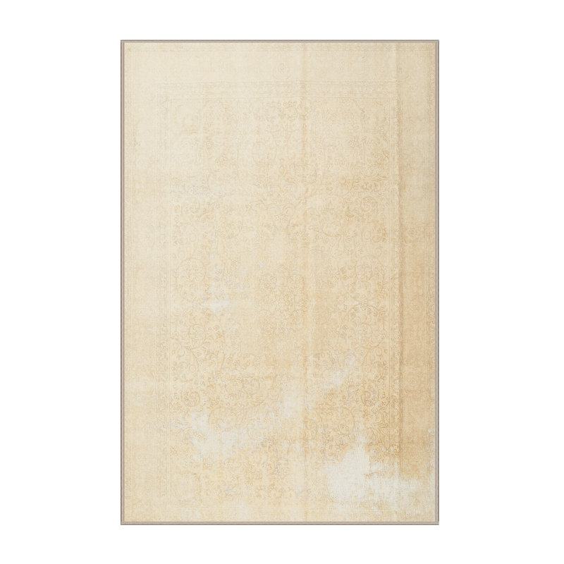 Tapis traditionnel beige / blanc Woden, Rectangle 2 pi x 3 pi