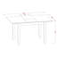 Ensemble de salle à manger 7 pièces comprenant une table rectangulaire à rallonge papillon et 6 chaises de cuisine, 91 x 137 cm, brun selle-312694139-412402014-407576208