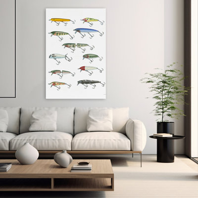 Fresh Catch IV - art animalier bleu-brun
