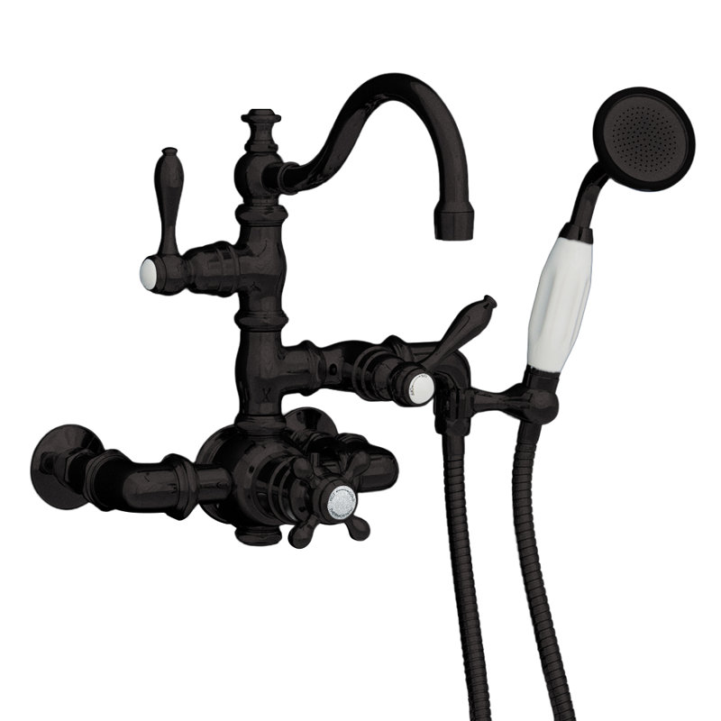 Thermostatic Wall Mount Tub Faucet with Handheld (P1016) by Strom Living, Oil Rubbed Bronze