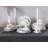 Square 30 Piece Porcelain China Dinnerware Set - Service for 6