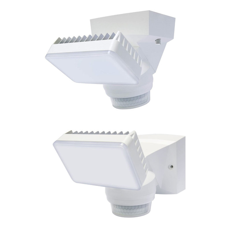 White LED Motion Sensor Security Flood Light
