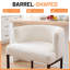 Tabouret de bar beige à dossier bas de 64 cm (25,2 po) avec structure en métal et revêtement en tissu chenille.-250893225