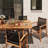 Outdoor Extendable 6-person Dining Set-2104150119