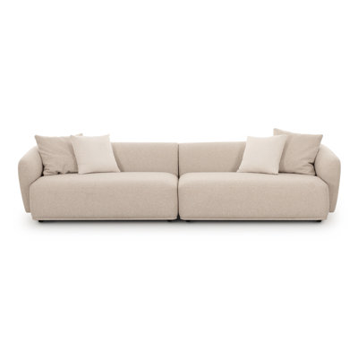  Sylvie Cream Boucle 4-Seater Sofa