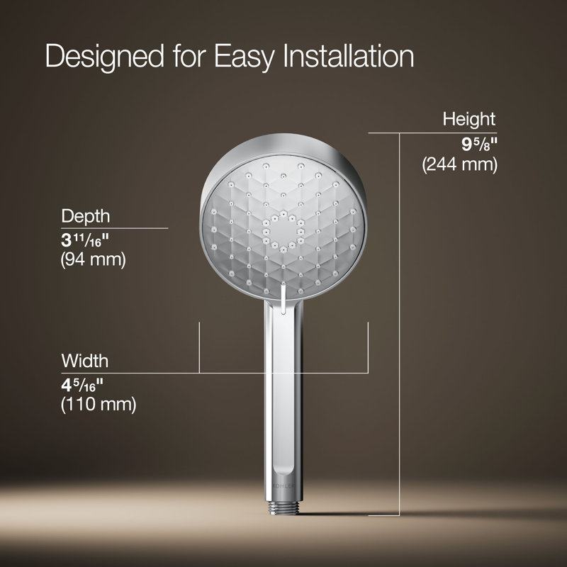 Awaken G110 Multifunction Handshower, Polished Chrome, 1.75 GPM