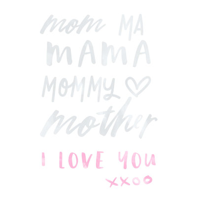 Mom I Love You - Wrapped Canvas Print