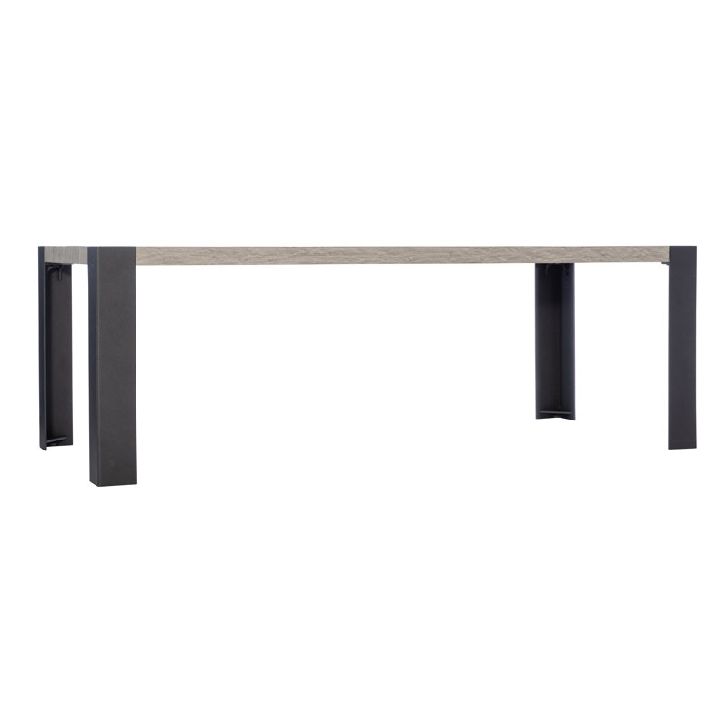 Cedar Key Teak and Aluminum Outdoor Dining Table