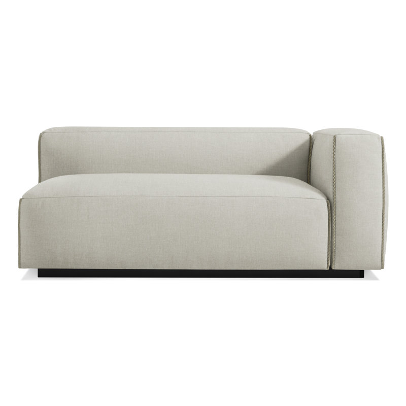 Cleon Chaise Lounge, Maharam Meld in Panda, Right Hand Facing