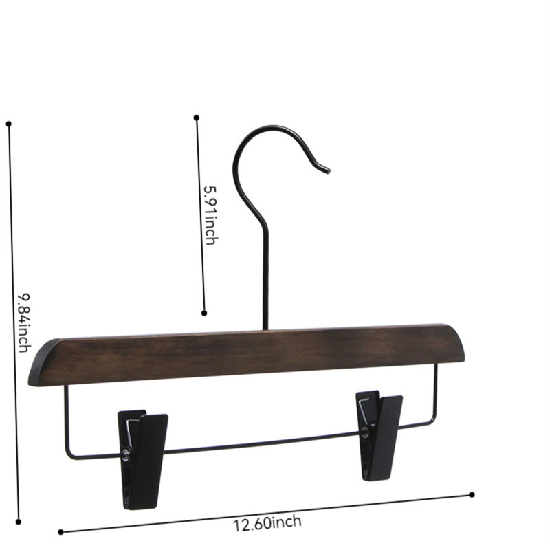 Cintre pour pantalons en bois massif, 5