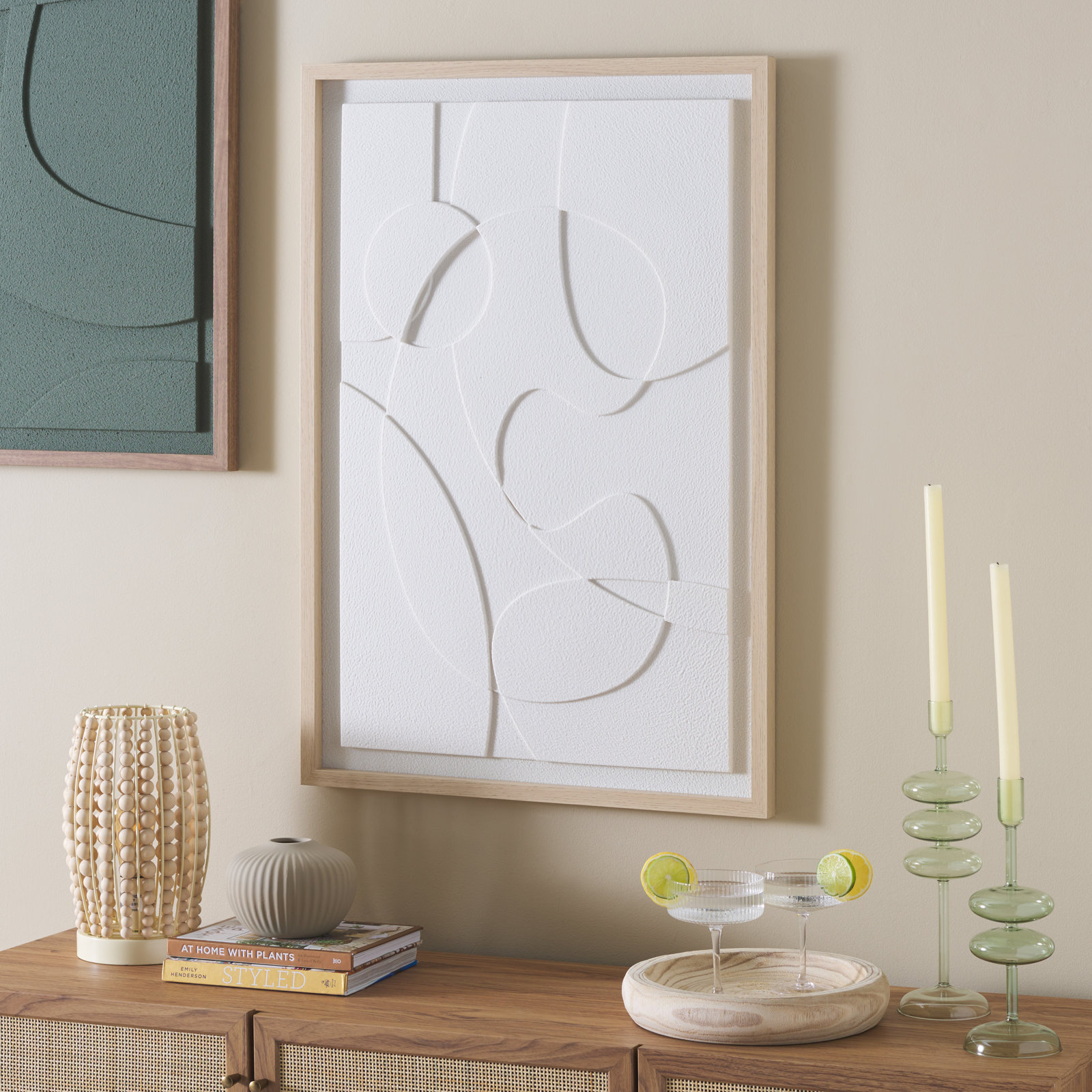 Dimensional Wall Art, White