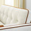 Lit gigogne escamotable de 55,5 po, 2 places avec poches latérales, coussins réglables et lombaires pour appartement, bureau, salon, canapé-lit en velours beige, coussins, thème de bureau-1684929183