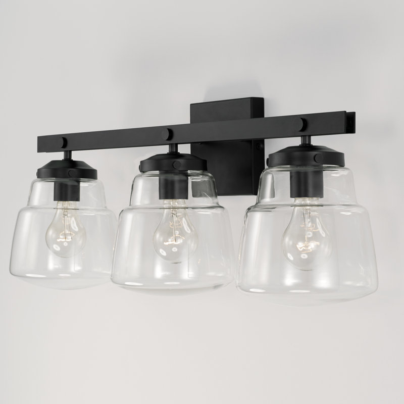 Dillon 3 - Light Dimmable Vanity Light, Matte Black