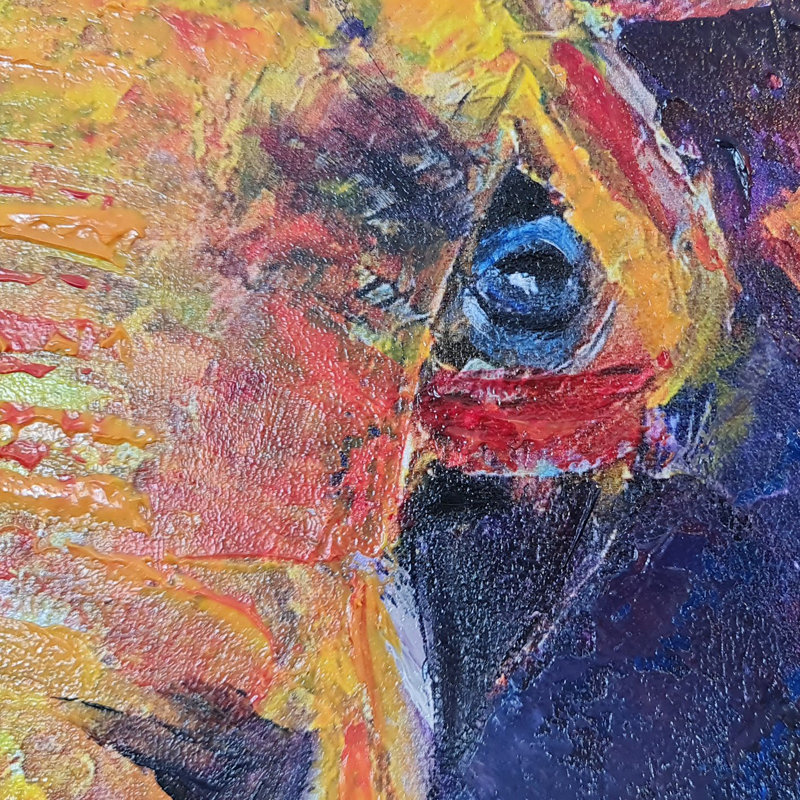 Elena - Wrapped Canvas Painting, 50cm H x 50cm W x 3cm D
