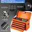 Coffre à outils à 5 tiroirs sur roulettes, armoire à outils roulante détachable 2 en 1, organisateur de rangement métallique verrouillable pour garage et atelier