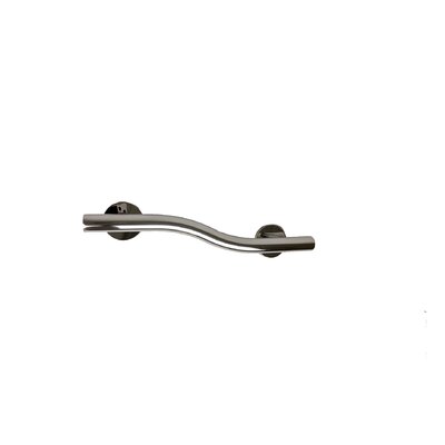 Right Hand Wave Grab Bar -  CSI Bathware, BAR-WR14-TW-125-PO