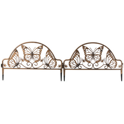 Bordure de jardin décorative H 11,5 po x l 19,5 po
