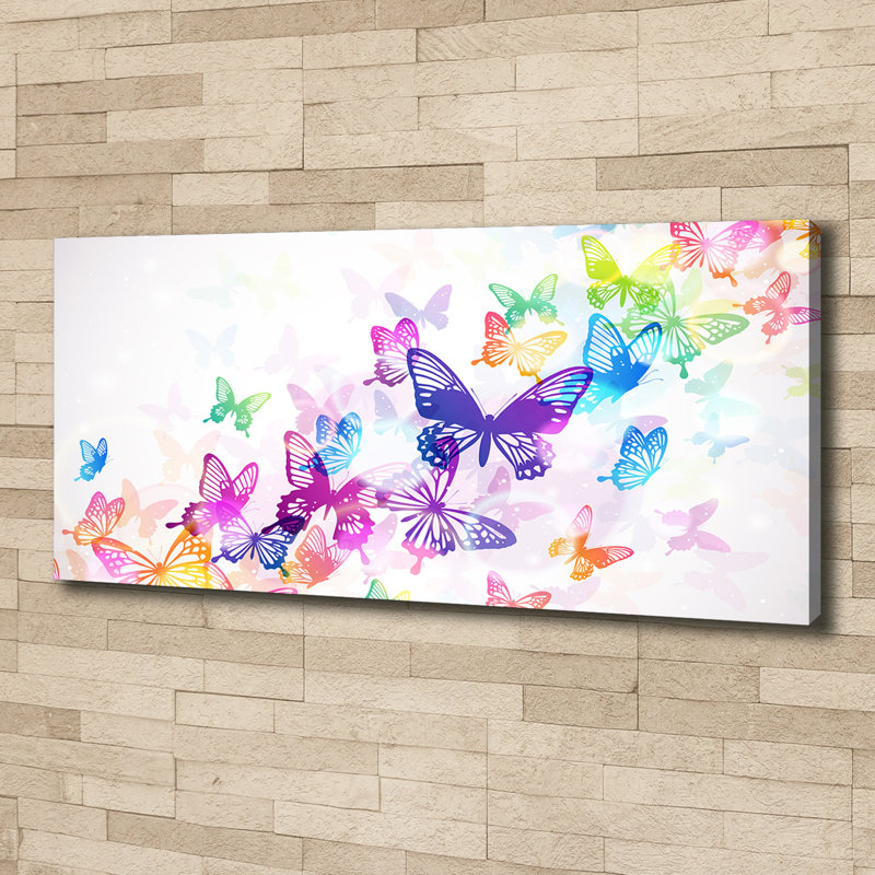 Colorful Butterflies - Wrapped Canvas Print