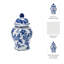 Pot à couvercle en céramique Gherghina Chinoiserie-86749006