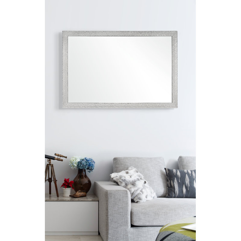 Ingolf Metal Flat Wall Mirror, 98cm H x 68cm W 
