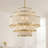 12-Light  Boho 5-Tier Hand Woven Rattan Drum Chandelier
