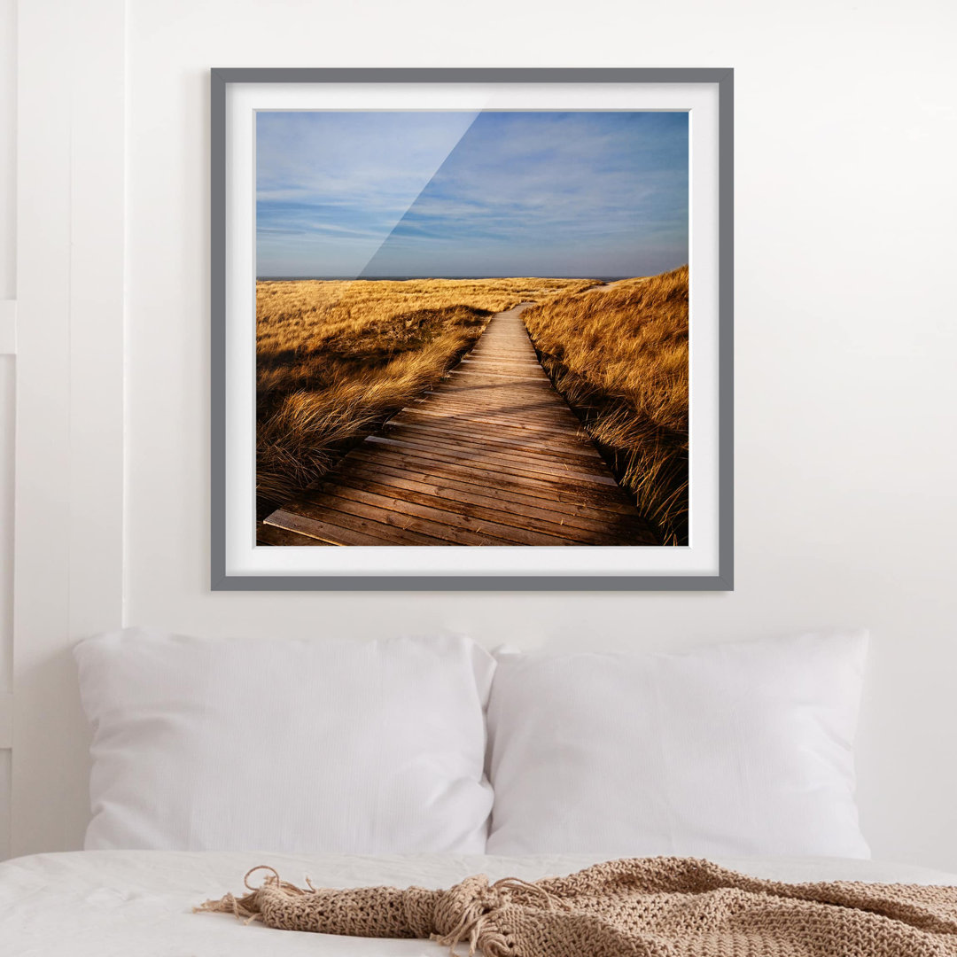 Gerahmtes Poster Dune Path on Sylt