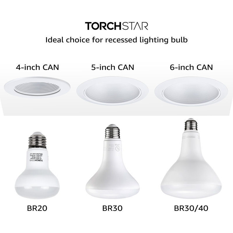 Ampoule à DEL BR30 à intensité variable, 8 W (65 W Eqv), culot E26, pour éclairage encastré, 3000 K