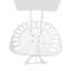 Tabouret de bar 22-33 po Rustic White-89974196