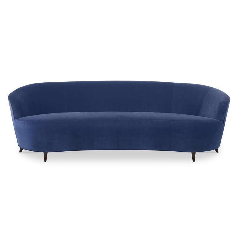 Boomerang Sofa, Espresso, Elise Harbor 100% Polyester