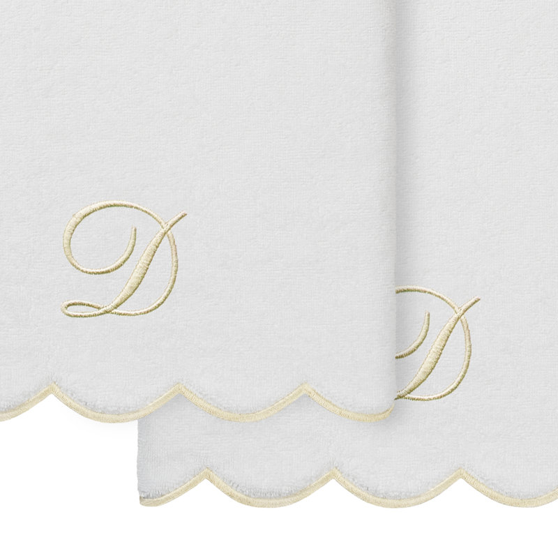  Ensemble de serviettes de bain personnalisables 100% coton turque ADORNIA 2PC, D, Serviette de bain - paquet de 2