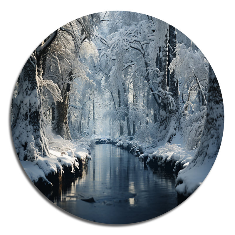Harfateh - Paysages ronds, impressions sur métal, H 16 po x l 16 po