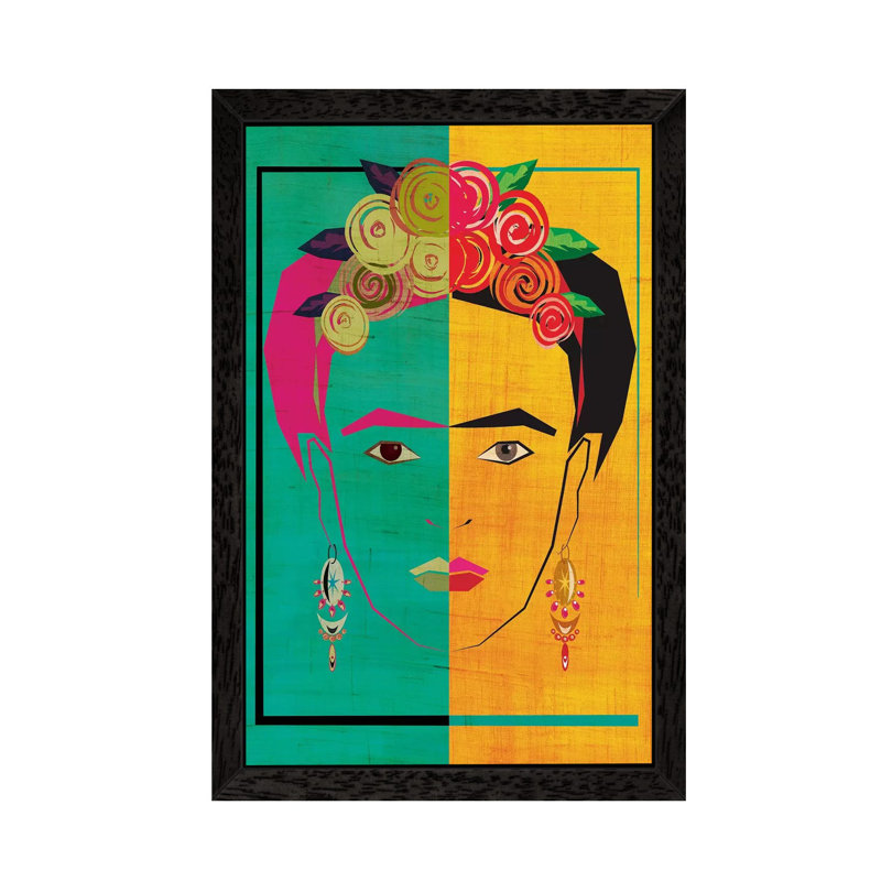 Frida I by Chhaya Shrader - Print, 66.04 cm H x 45.72 cm W, Black Framed