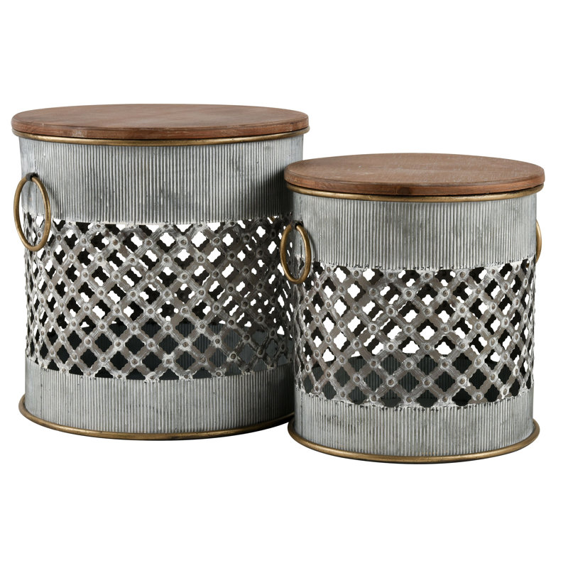 Ensemble de 2 tables d'appoint Parla