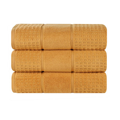 Serviette de bain 100% coton gaufré Hochman