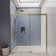 50" - 54'' W x 75'' H Frameless Single Sliding Shower Door with 3/8" Clear Tempered Glass