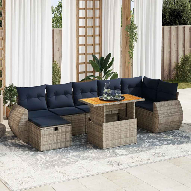 62cm Wide Patio Sofa with Cushions