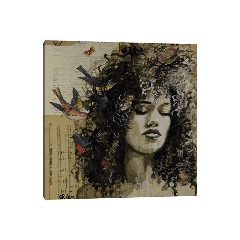 Dreamer Birds by Sara Riches - Gallery-Wrapped Canvas Giclée on Canvas, 30.48 cm H x 30.48 cm W, Canvas