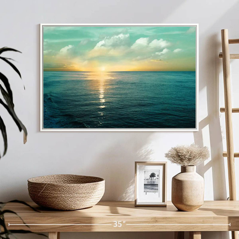 Let There Be Light, Floating Frame White, 25" X 17"