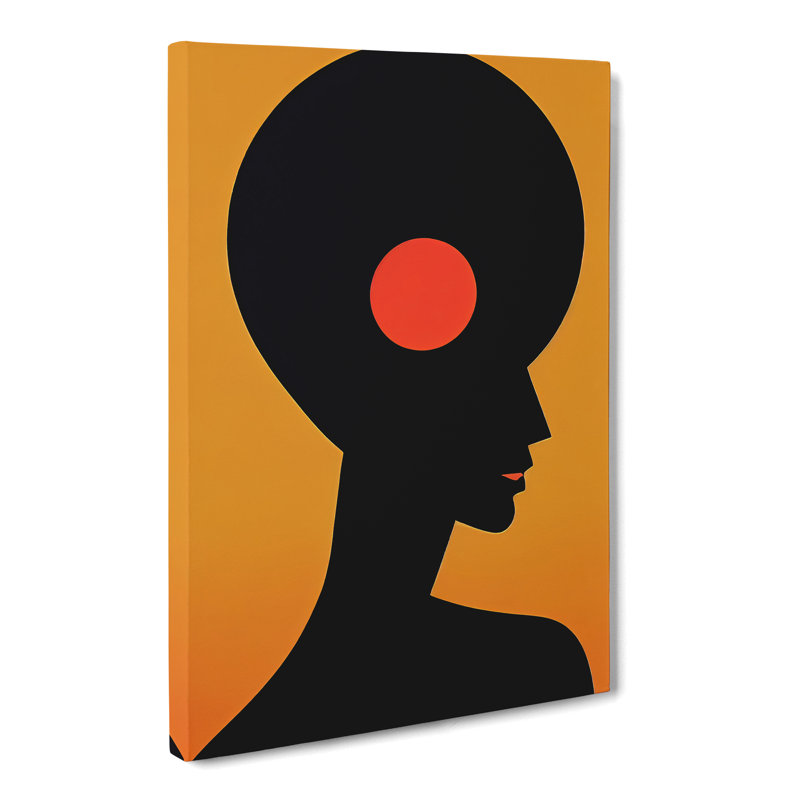 Abstract Female Portrait - Wrapped Canvas, 76cm H x 50cm W x 3cm D