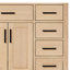 Meuble-lavabo simple en bois massif 48 po avec lavabo en marbre de Carrare 1,5 po Tidworth-219447702-208231500