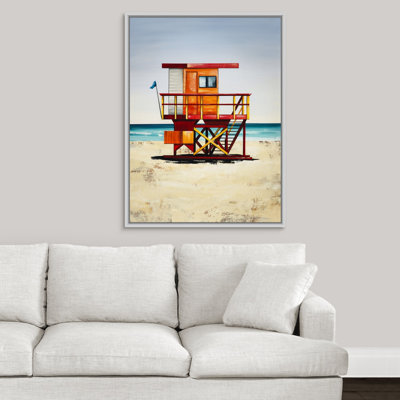 « lifeguards on duty iii », peinture sur toile
