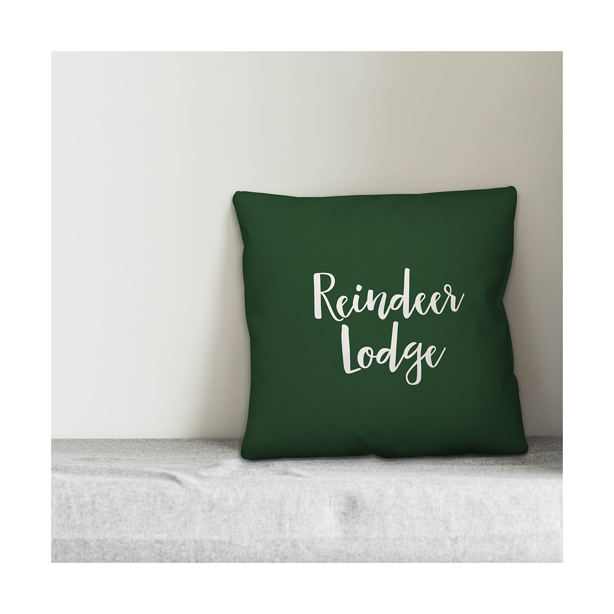 Designs Direct Creative Group Reindeer Lodge Throw Pillow - Thumbnail 2