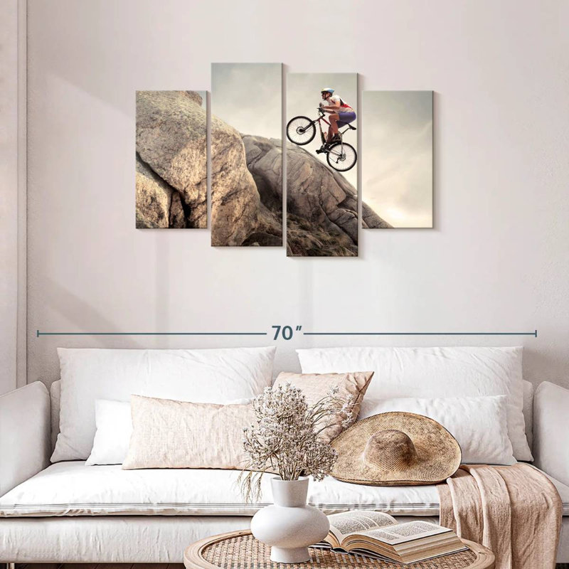 Sireci Rocky Uphill Cycling, 27" H x 43" W