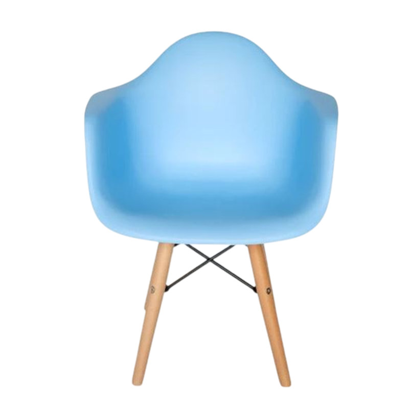 Chaise pour enfants en plastique Benson, Bleu