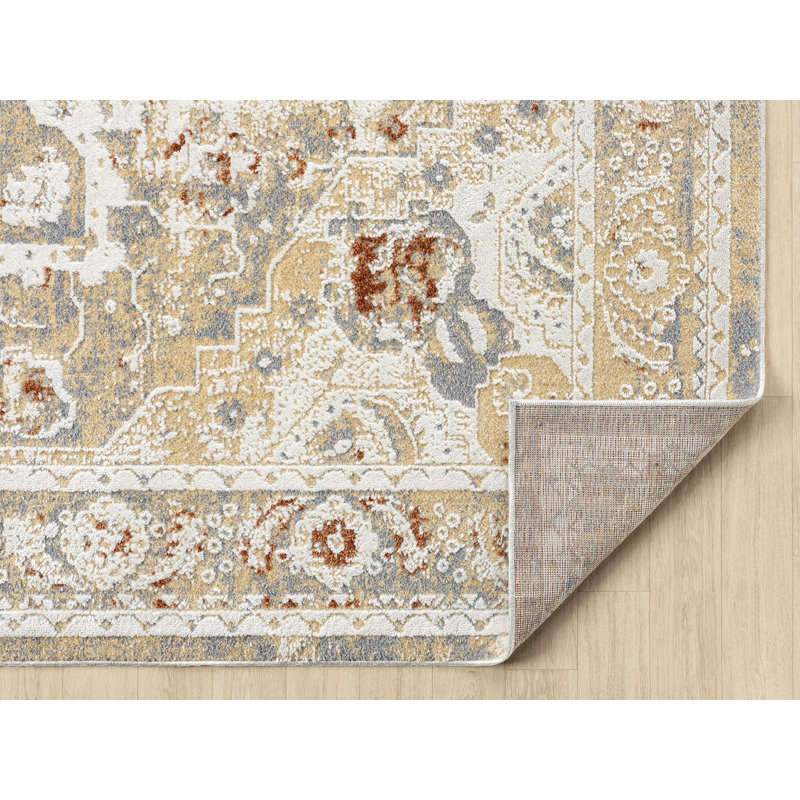 Tapis beige Afsana Camry, Rectangle 12 pi 6 po x 15 pi