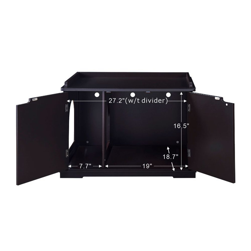 Litter Box Enclosure, Espresso