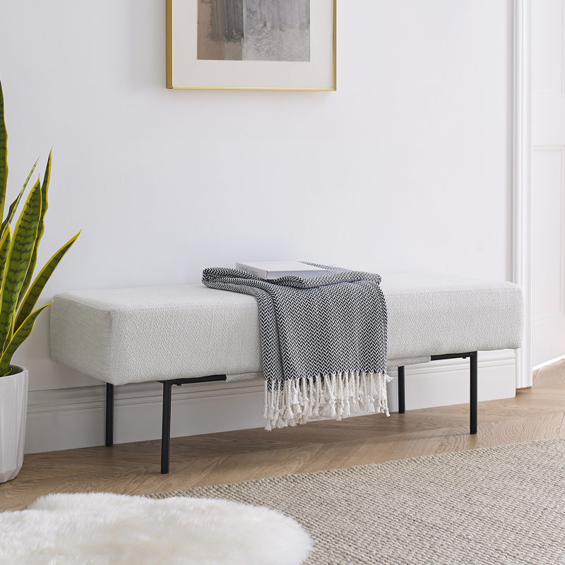 Banc recouverts de tissu d'ameublement