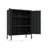 Naomi 32" Metal Accent Cabinet In Black-635972218